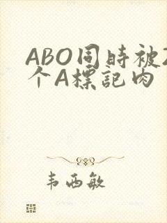 ABO同时被2个A标记肉