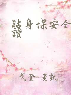 贴身保安全文阅读