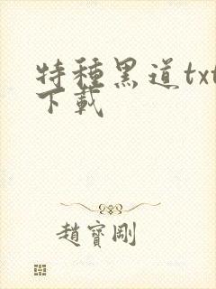 特种黑道txt下载