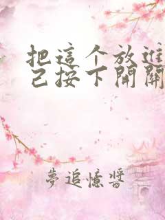 把这个放进去自己按下开关