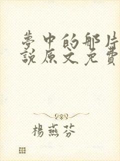 梦中的那片海小说原文免费阅读