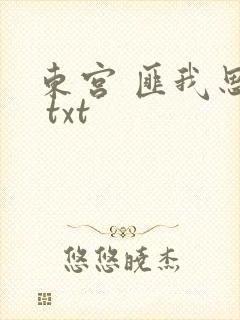 东宫 匪我思存 txt