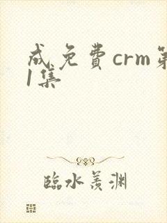 成免费crm第1集
