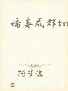 娇妾成群txt
