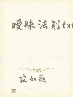 暧昧法则txt
