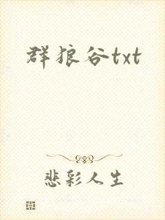 群狼谷txt
