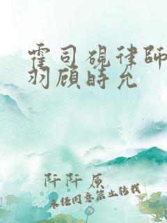 霍司砚律师温知羽顾时允