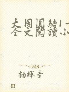 大团圆结1一6全文阅读小说