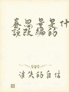 眷思量是什么小说改编的