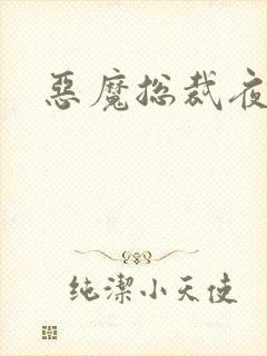 恶魔总裁夜锁爱