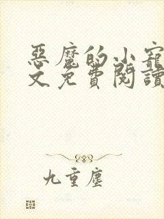 恶魔的小宠儿全文免费阅读