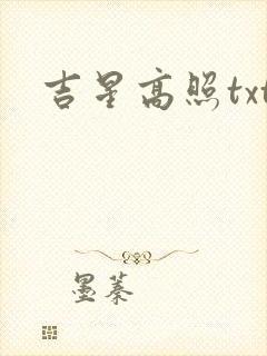 吉星高照txt