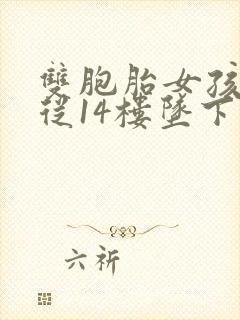 双胞胎女孩双双从14楼坠下