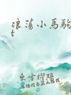 浪荡小马驹txt