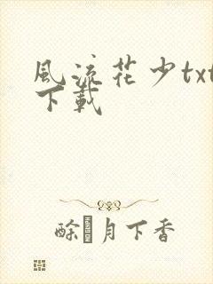 风流花少txt下载