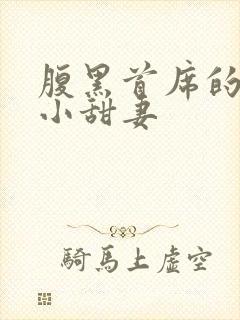 腹黑首席的替身小甜妻