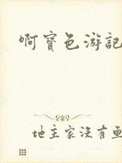 啊宝色游记