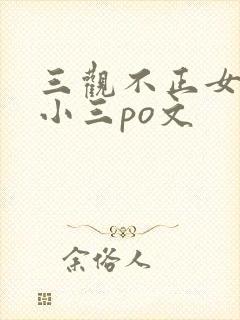三观不正女主是小三po文