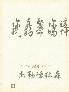 你真紧你这是要我的命吗什么意思