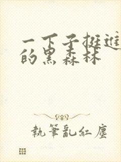 一下子挺进浓密的黑森林