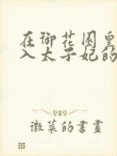 在御花园皇上进入太子妃的小说