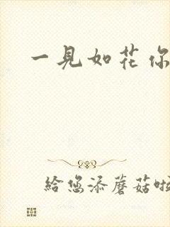 一见如花你就笑