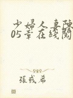 少妇人妻陈艳105章在线阅读