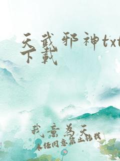 天武邪神txt下载