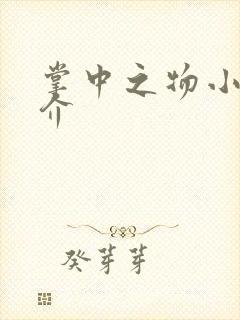 掌中之物小说简介