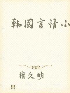 韩国言情小说