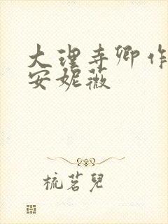 大理寺卿作者:安妮薇