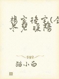 杨家后宅(全)冬儿 暖阳