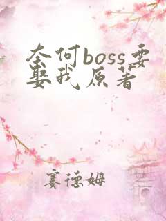 奈何boss要娶我原著