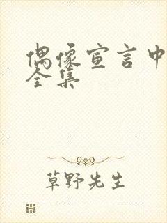 偶像宣言中文版全集