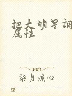 把大明星调成专属性