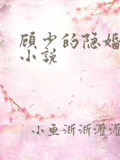 顾少的隐婚罪妻小说