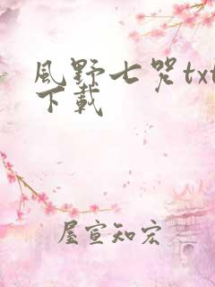 风野七咒txt下载