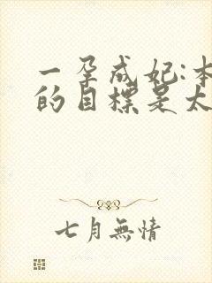 一孕成妃:本宫的目标是太后