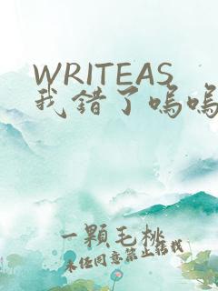 WRITEAS我错了呜呜不打