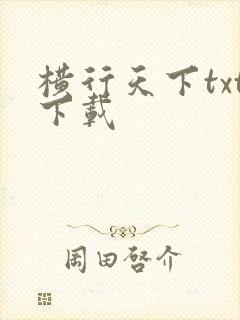 横行天下txt下载