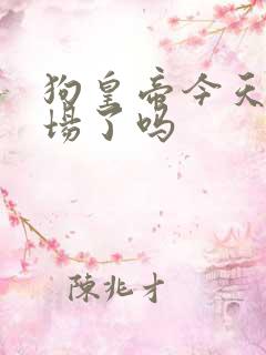 狗皇帝今天火葬场了吗