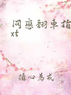 网恋翻车指南txt