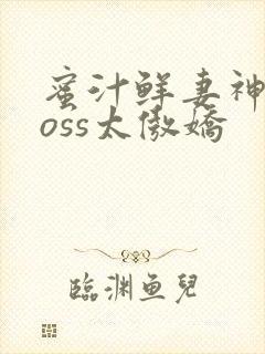 蜜汁鲜妻神君Boss太傲娇