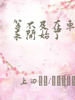 等不及在车里就来开始了