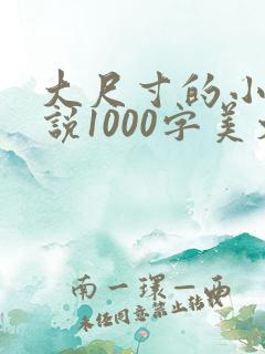 大尺寸的小黄说说1000字美文