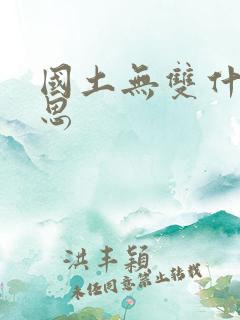 国土无双什么意思