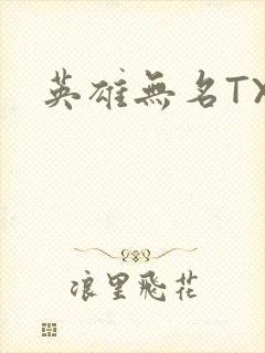 英雄无名TXT