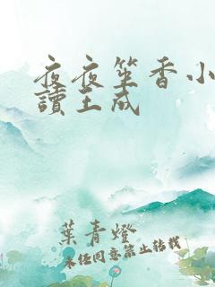 夜夜笙香小说阅读王成