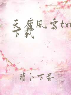 天庐风云txt下载