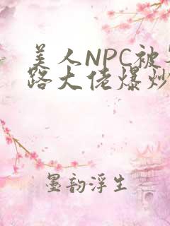 美人NPC被各路大佬爆炒小说